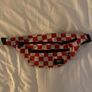 Vans Ward Red & White Checkerboard Fanny Pack